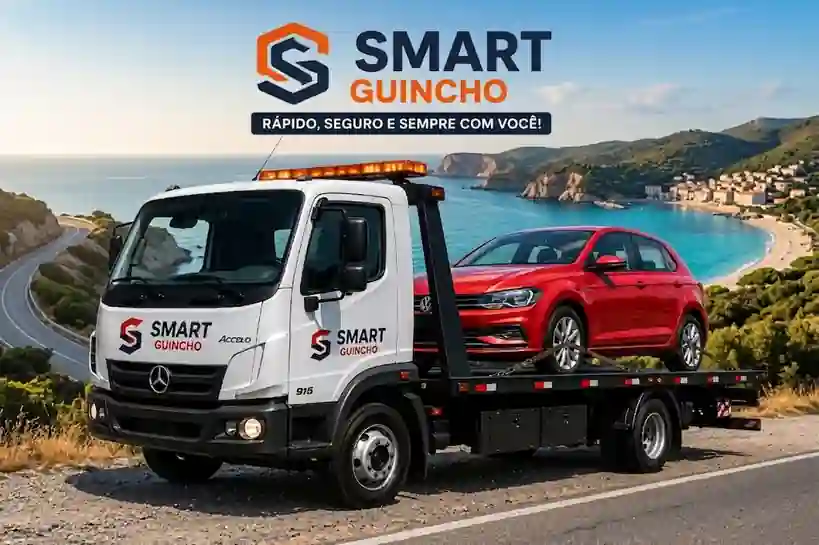 Guincho de carro SmartGuincho carregando veículo de passeio